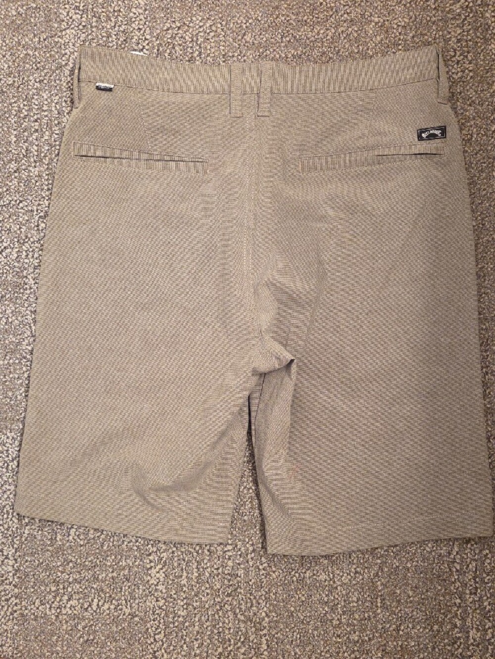 Billabong Men's Light Tan Flat Front Stretch Shorts - Picture 6 of 9